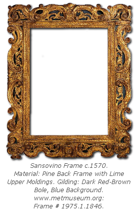 Mannerist Frame History - Sansovino Frame