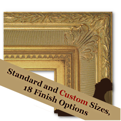 Neoclassical: 2nd Empire Style, Fluted Cove, Acanthus Corners, Frame 2EMP001 (Moulding Width: 5-1/2", Depth: 3-3/8"; Rabbet Width: 3/8", Depth: 3/8") preview image