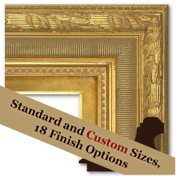 Neoclassical: 2nd Empire Style, Fluted Cove, Frame 2EMP004 (Moulding Width: 6-1/8", Depth: 3-5/8"; Rabbet Width: 3/8", Depth: 3/8") preview image