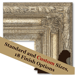 Neoclassical: 2nd Empire Style, Plain Cove, Acanthus Corners, Frame 2EMP010 (Moulding Width: 6-1/8", Depth: 3-5/8"; Rabbet Width: 3/8", Depth: 3/8") preview image