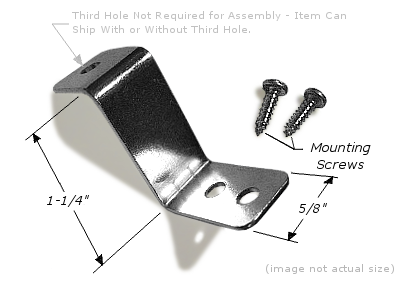 Canvas Offset: 1-1/4", 2x Mounting Holes, Corrosion Resistant Plated Steel OFFSET007