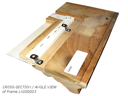 Painting Frames Plus Mounting Supplies - Cross Section Angle View